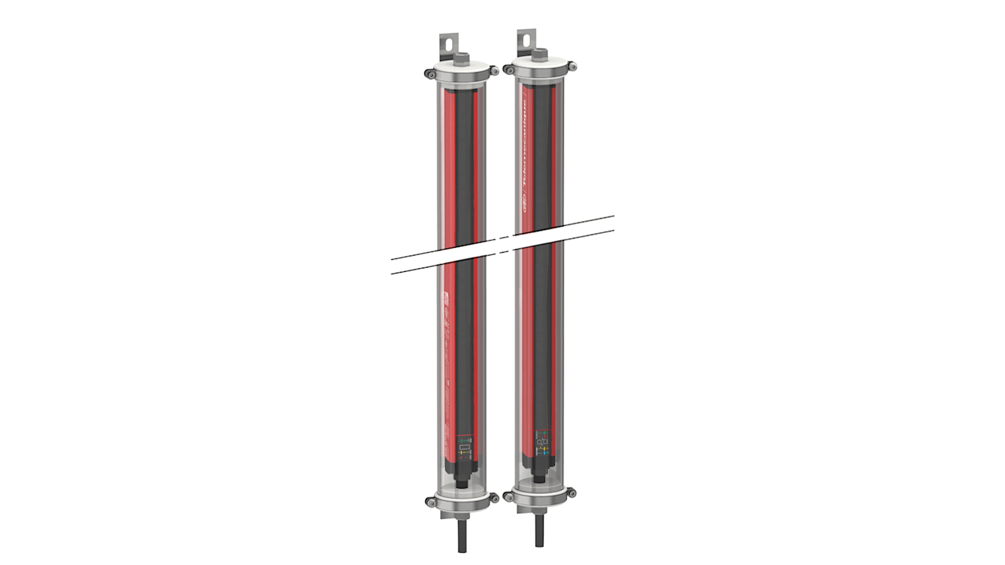 Telemecanique Sensors XUSL4E Series Light Curtain Transmitter-Receiver, 46 Beam(s), 30mm Resolution