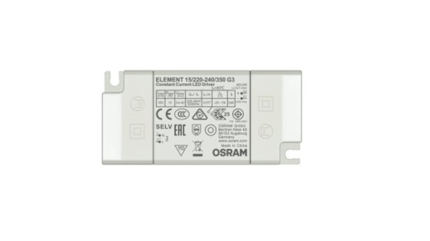 Osram LED Driver, 24 → 42V Output, 14.7W Output, 150 → 1050mA Output, Constant Current