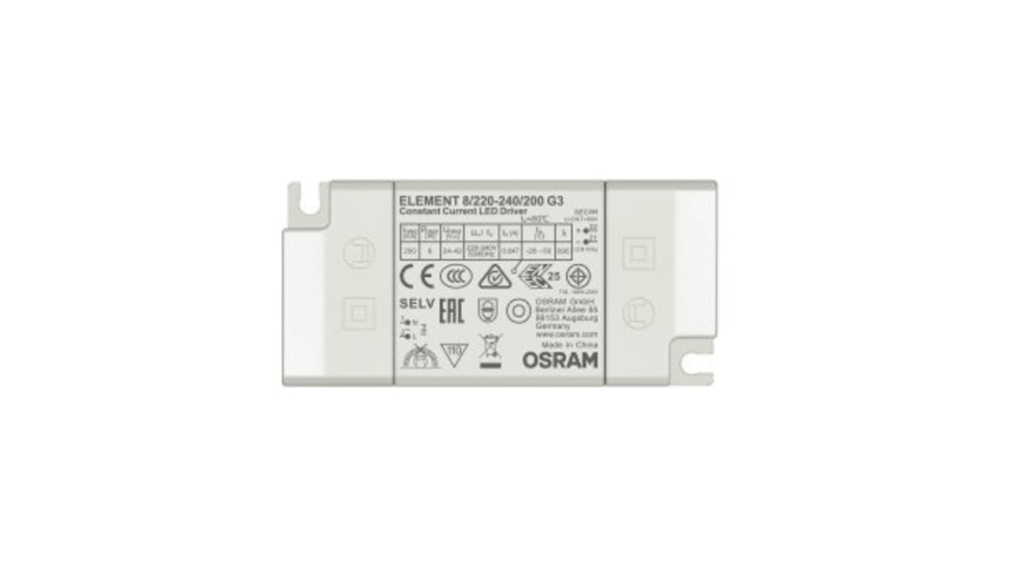 Osram LED Driver, 24 → 42V Output, 8.4W Output, 150 → 1050mA Output, Constant Current