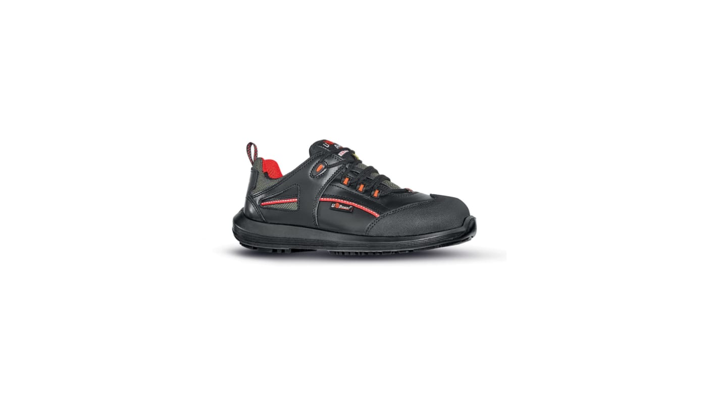 Scarpe sportive antinfortunistiche S3 UPower Iroko, , Unisex tg. 38, col. Nero, resistenti all'acqua, con puntale di