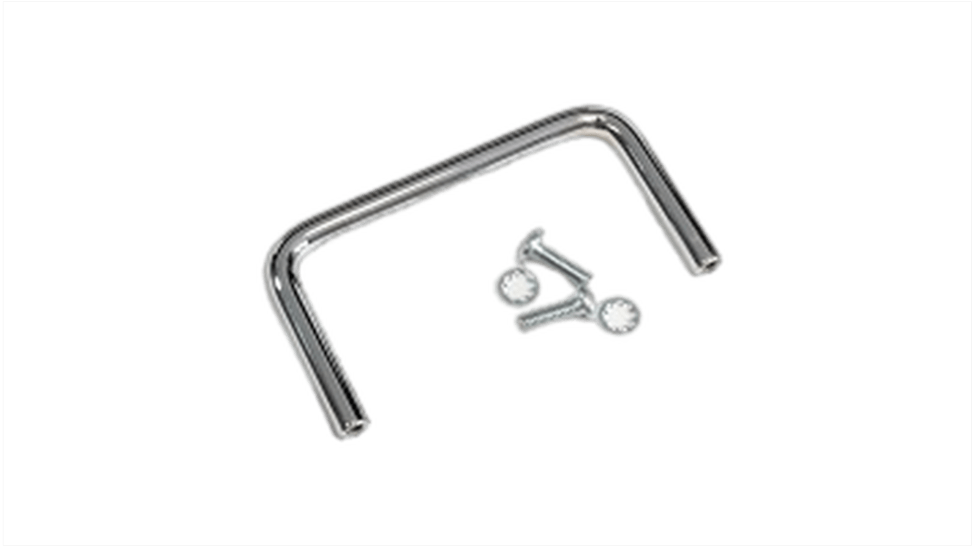 Hammond Chrome Steel Drawer Handle 44 mm Height, 83mm Width, 6mm Length