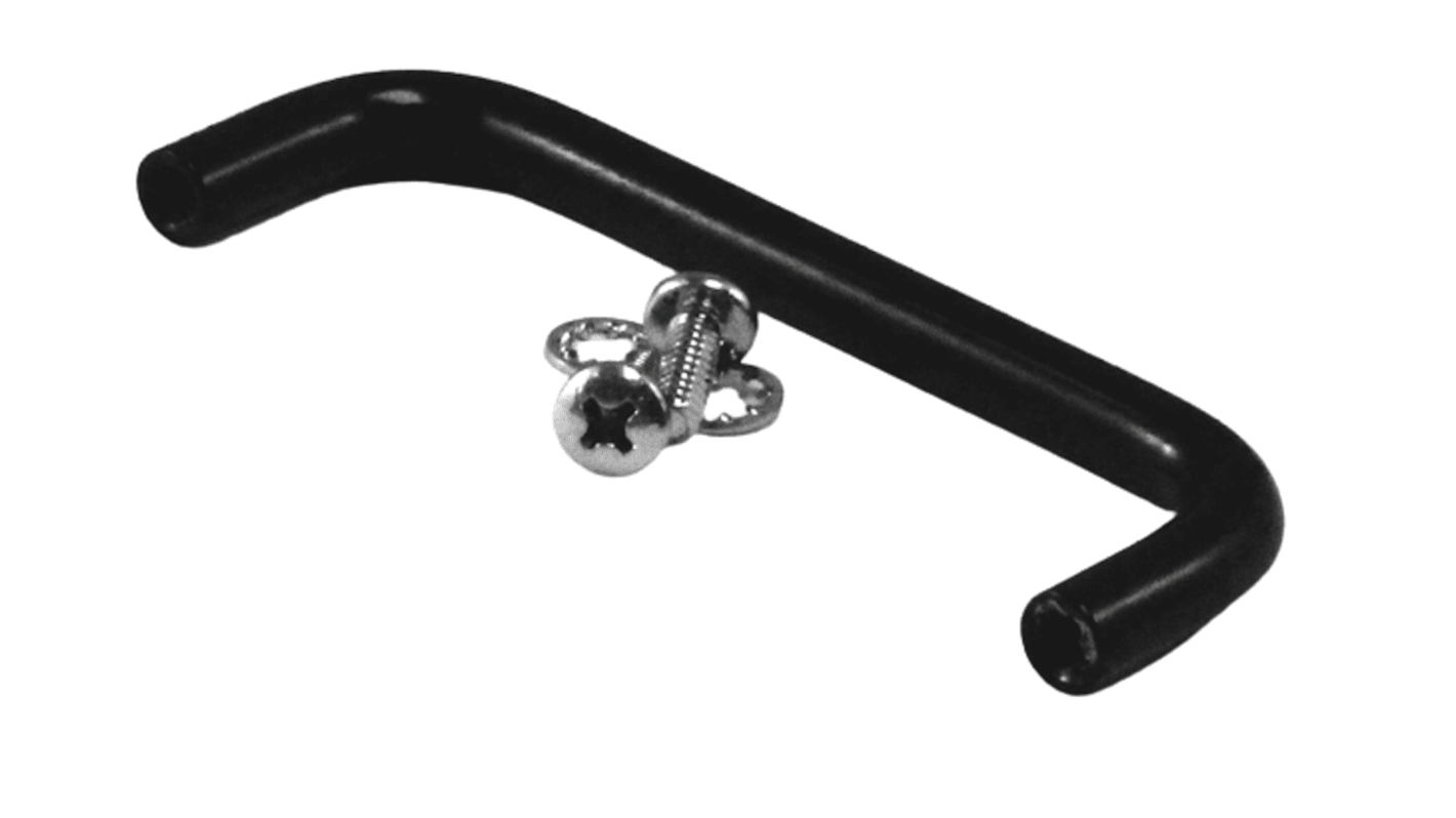 Hammond Black Powder Coating Steel Drawer Handle 77 mm Height, 25mm Width, 6mm Length
