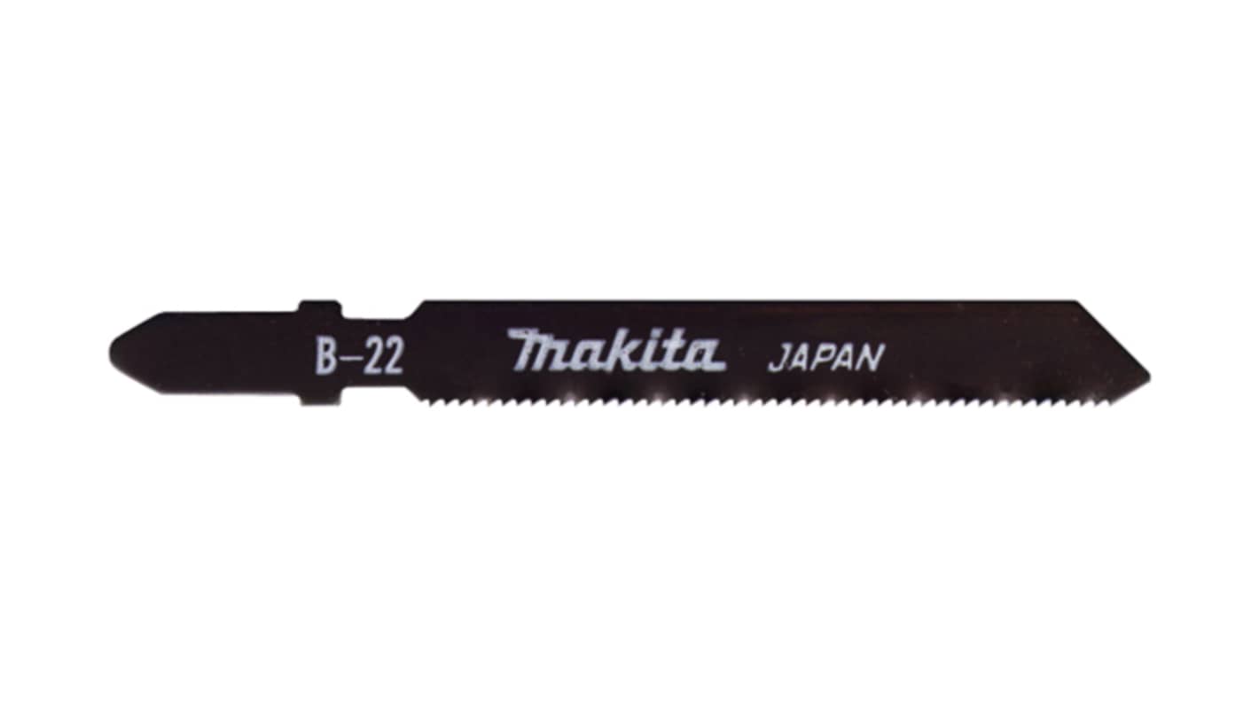 Makita, 24 Teeth Per Inch Metal 52mm Cutting Length Jigsaw Blade, Pack of 5