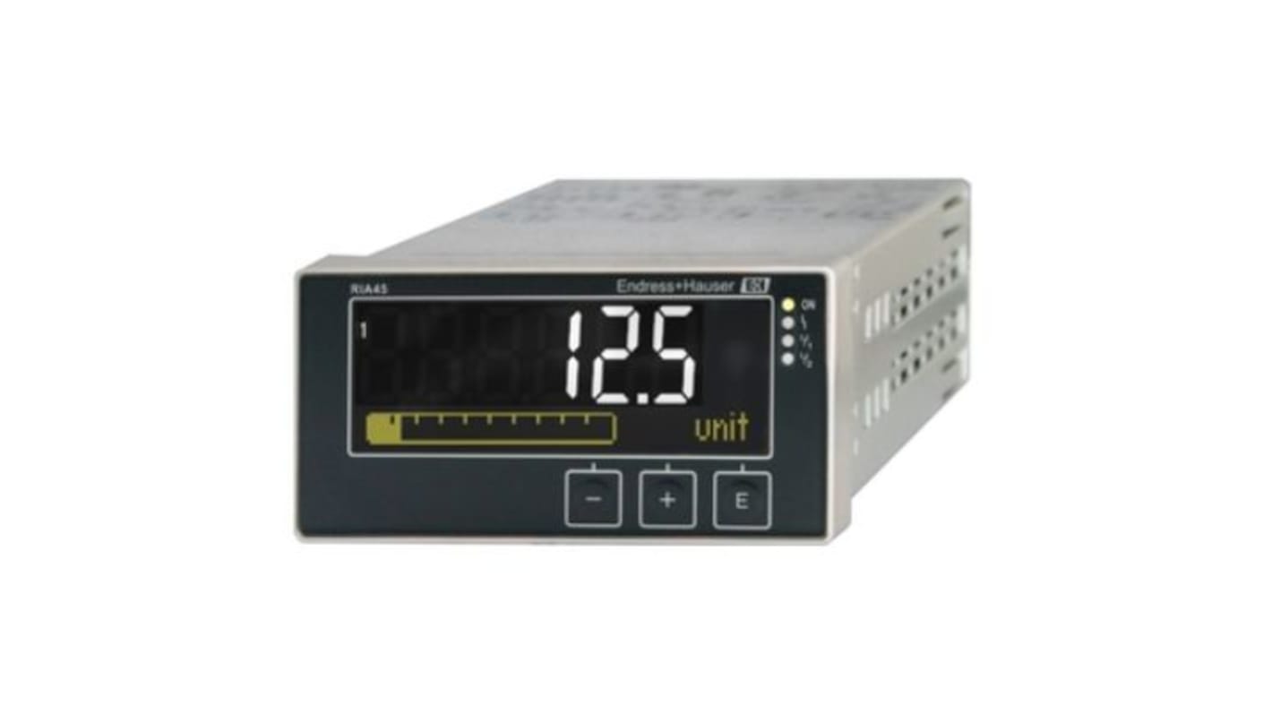 Analizador de red multifunción de panel Endress+Hauser, con display LCD, para I, R, RTD, TC, U, dim. 92mm x 45mm