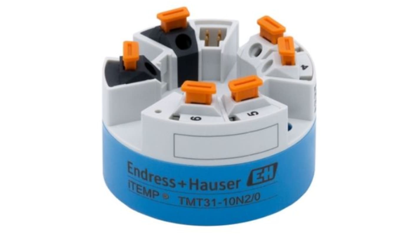 Trasmettitore di temperatura Endress+Hauser TMT31, -50°C→250°C, ingresso PT100, uscita 4→ 20 mA, 36 V CC