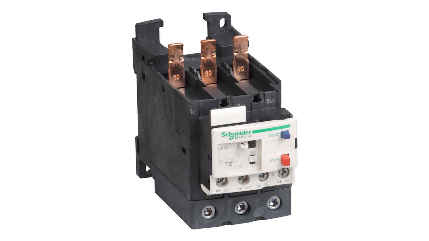 Schneider Electric Thermal Overload Relay 1 NO + 1 NC, 12 → 18 A F.L.C, 5 A Contact Rating, TeSys