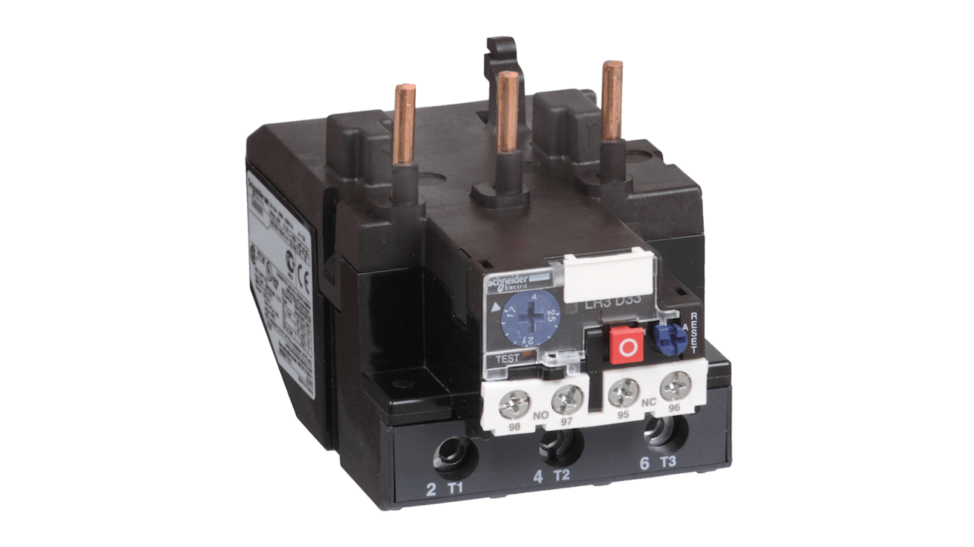 Schneider Electric Thermal Overload Relay 1 NO + 1 NC, 80 → 104 A F.L.C, 5 A Contact Rating, TeSys