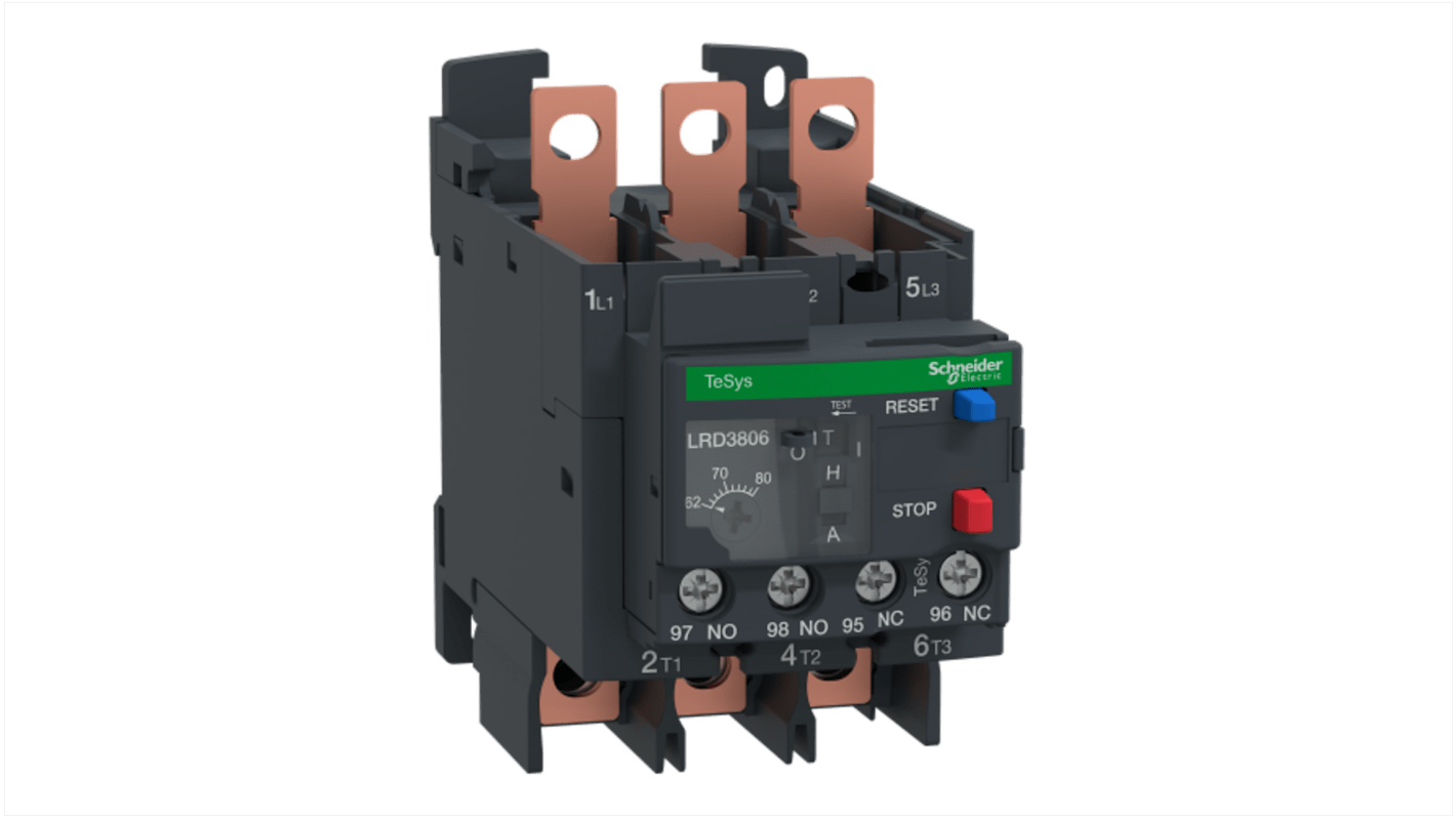 Schneider Electric Thermal Overload Relay 1 NO + 1 NC, TeSys