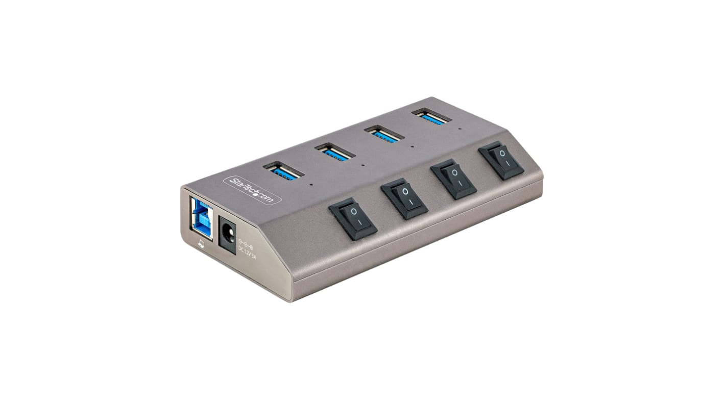 Hub USB C StarTech.com 5G4AIBS-USB-HUB-EU USB 3.0 4 Adattatore CA USB A, USB B