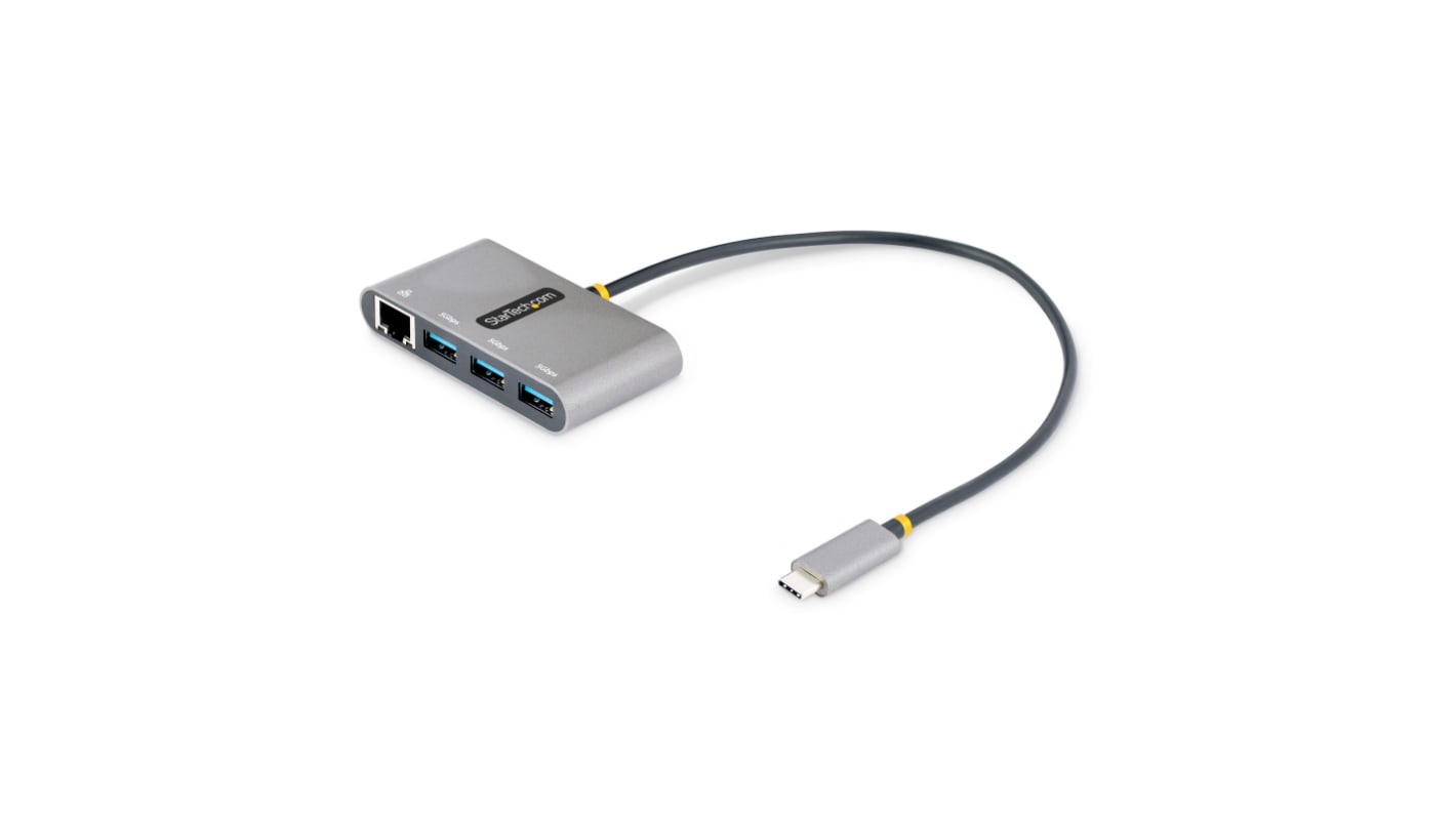 StarTech.com 3 Port USB 3.0 USB A, USB C USB C Hub, USB Bus Powered, 11.8 x 3.1 x 0.6in