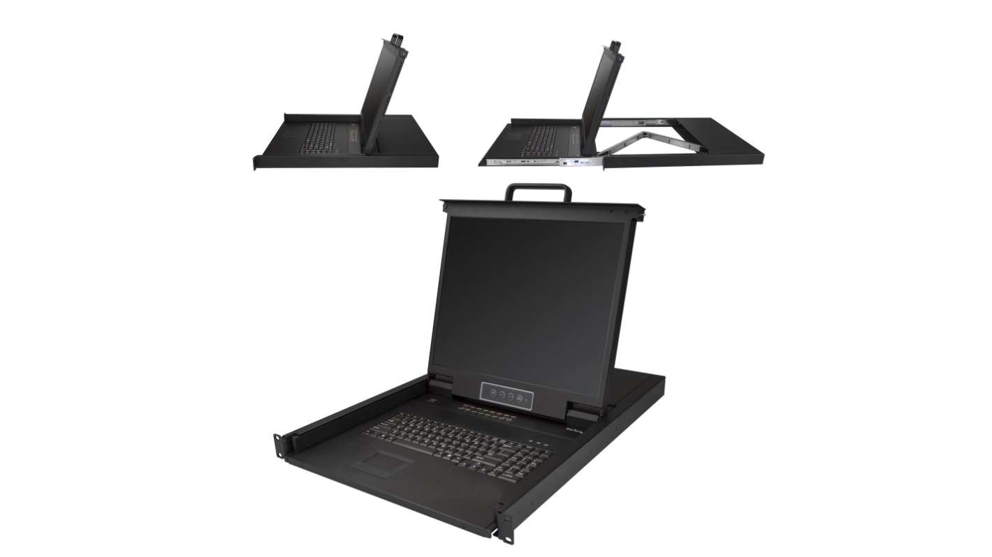 StarTech.com KVM控制台, 16端口, 支持单显示器, 最大分辨率1280 x 1024, USB, VGA视频接口, 音频接口