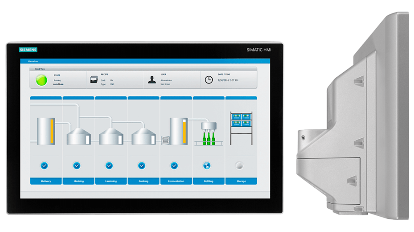 Siemens SIMATIC Series TP1500 Comfort PRO HMI Panel - 15.6 in, TFT Display, 1366 x 768