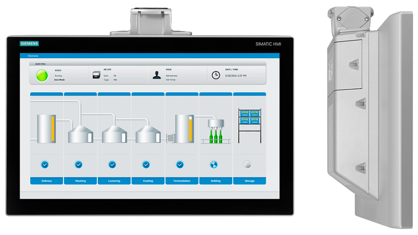 Siemens SIMATIC HMIパネル 18.5インチ 1366 x 768