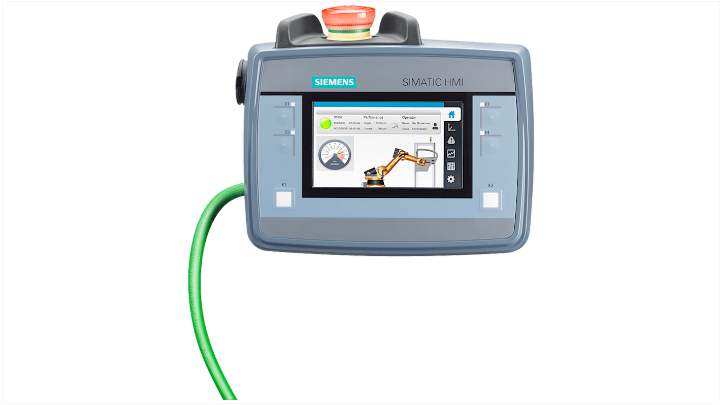 Panel HMI Siemens SIMATIC KTP400F Mobile de 4,3", TFT, 480 x 272