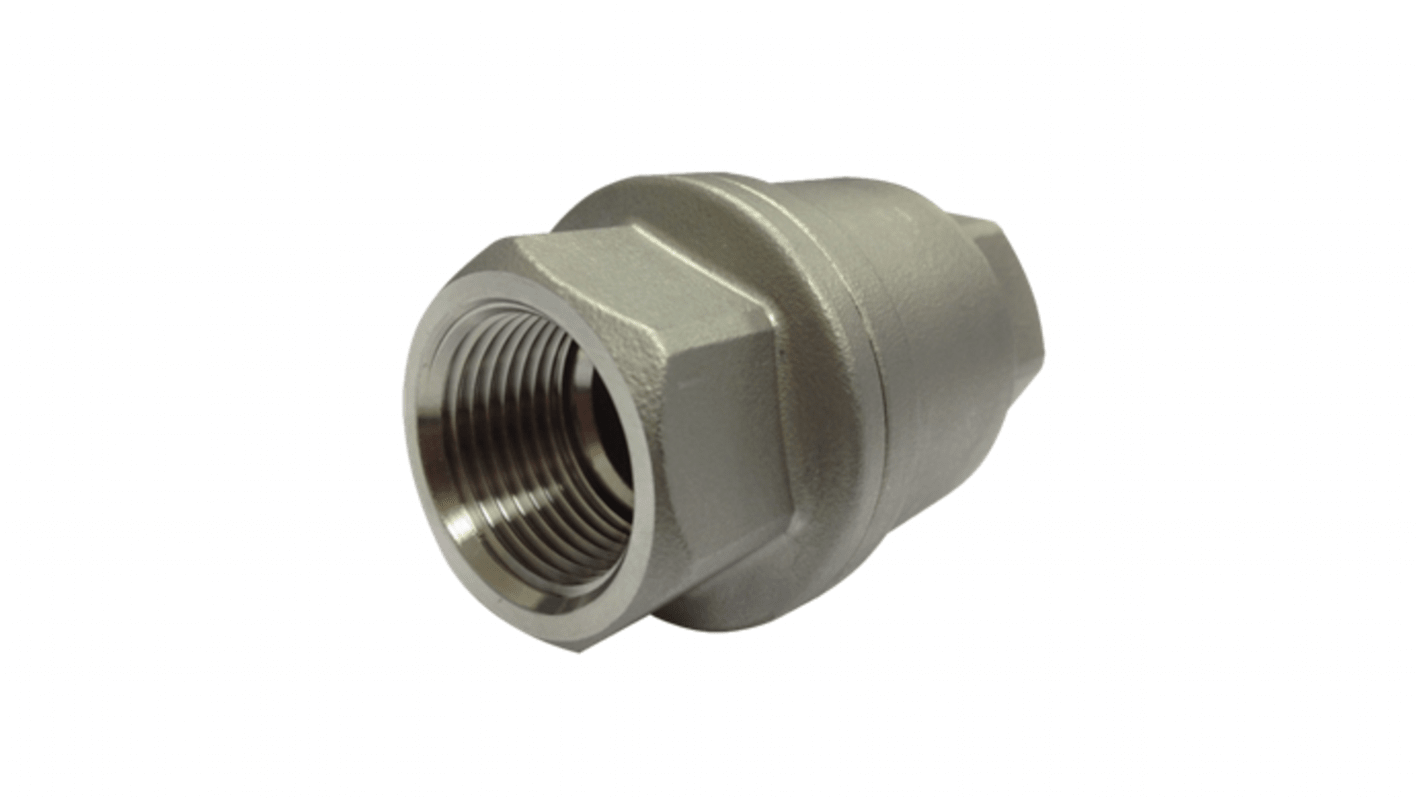 RS PRO Stainless Steel Check Valve Check Valve 1/4in, 63 bar