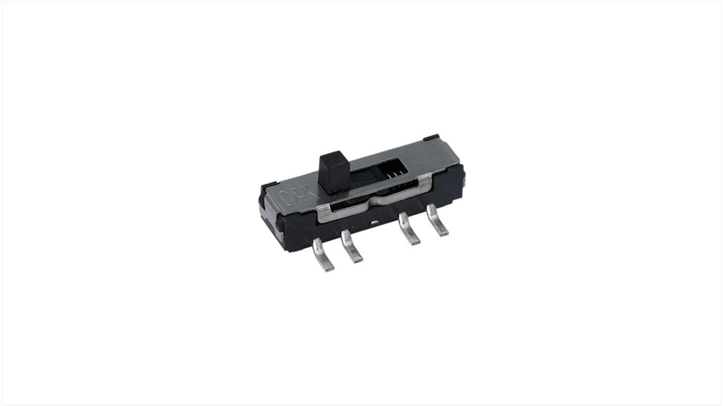 C & K Schiebeschalter (Ein)-(Ein), 1-polig SMD 1 mA