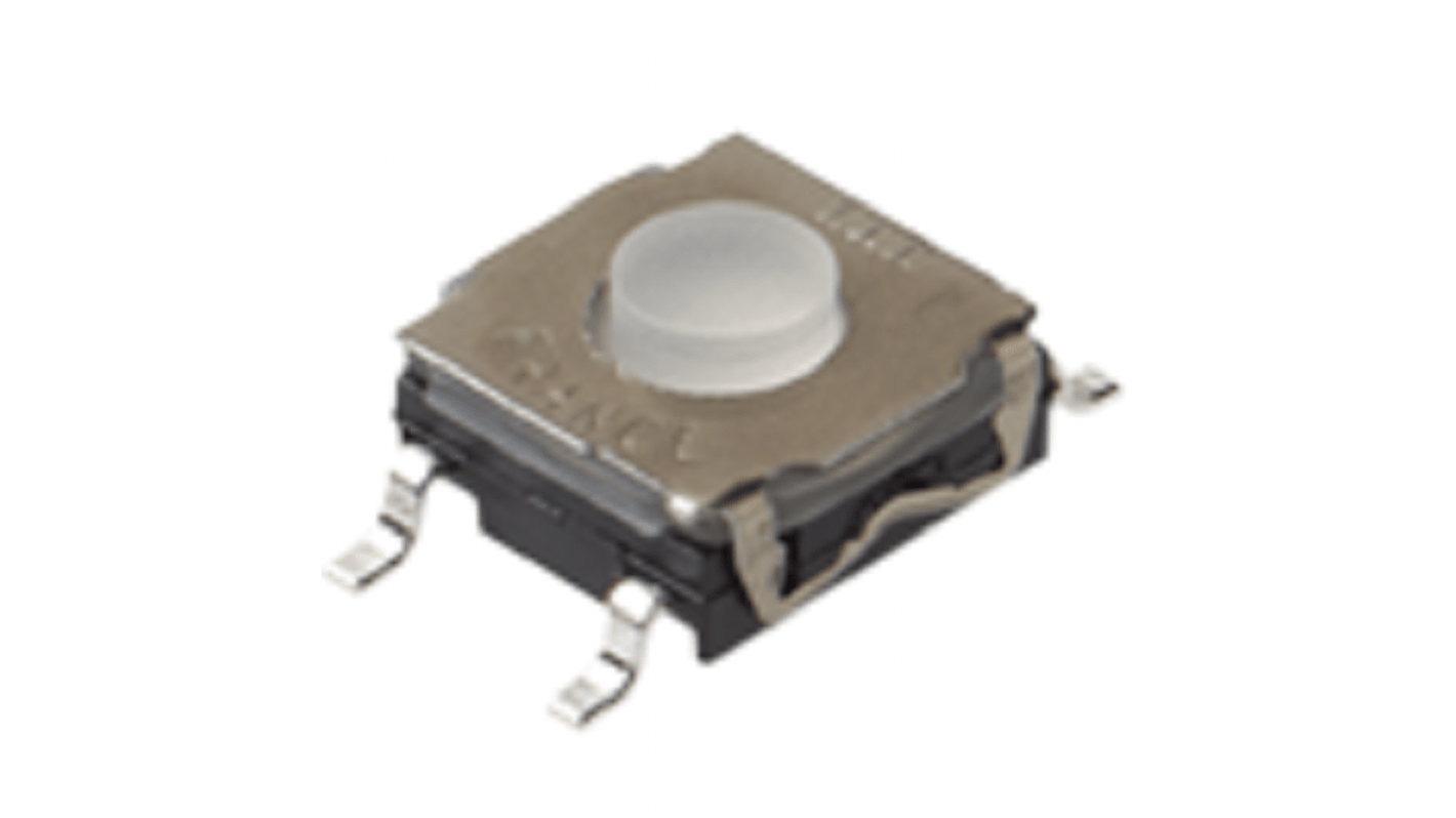 C & K IP67 Silver Standard Tactile Switch, SPST 50 mA Surface Mount