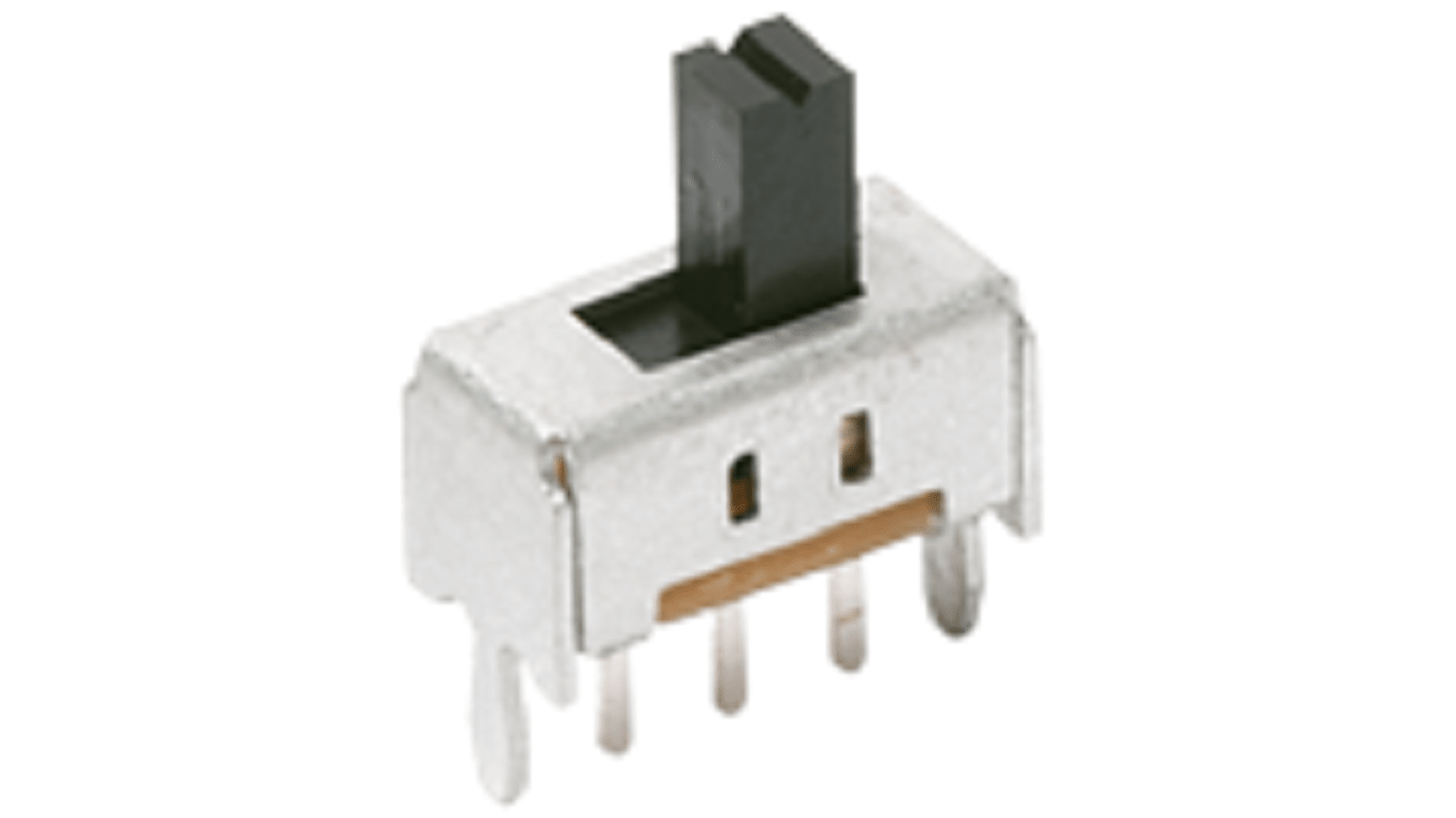 C & K Through Hole Slide Switch DPDT (On)-(On) 100 mA Standard