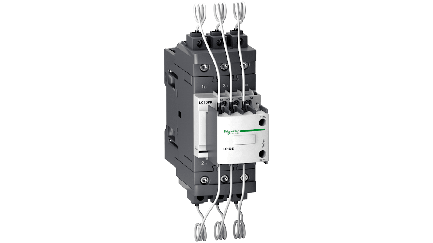 Schneider Electric TeSys D LC1D Contactor, 3-Pole, 1 NO + 1 NC