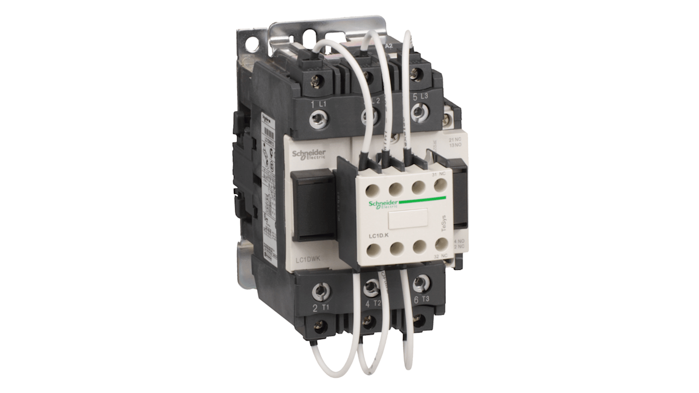 Schneider Electric TeSys D LC1D Leistungsschütz 220 V-Spule, 3 -polig / 12 A 1 Schließer, 1 Öffner Wechslerkontakt