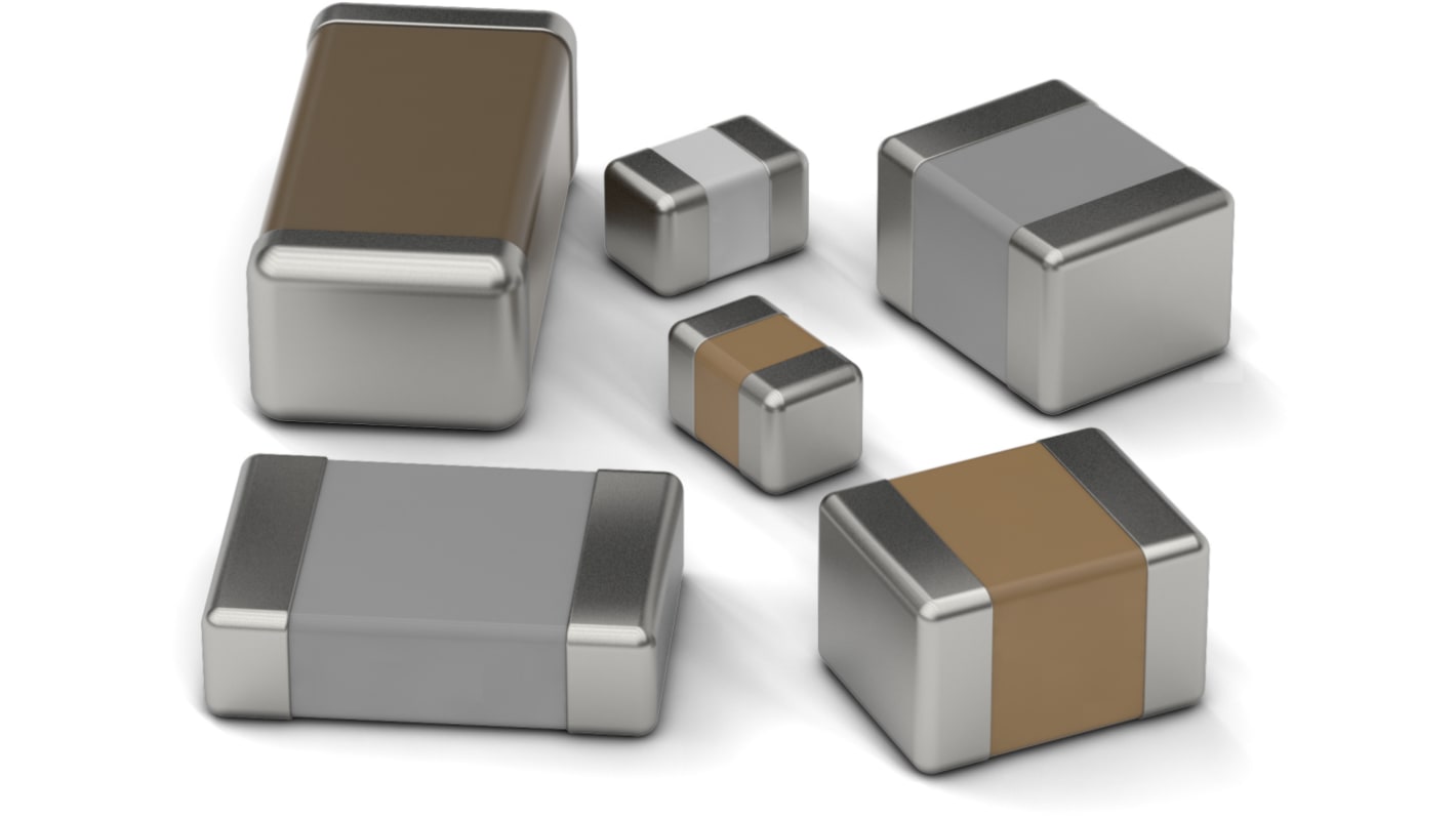 Wurth Elektronik 10μF Multilayer Ceramic Capacitor MLCC, 6.3V dc V, SMD