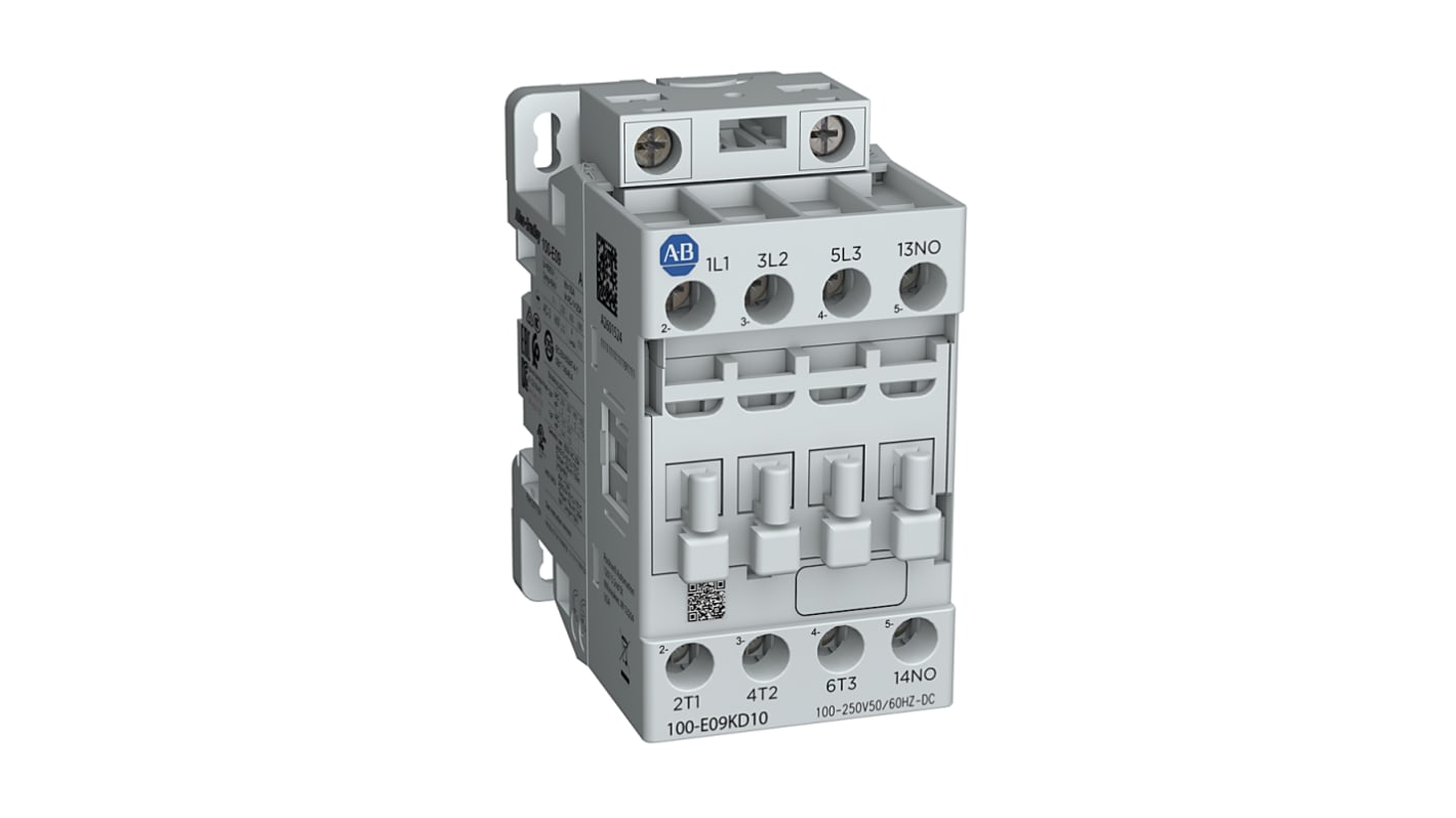 Stycznik 24 → 60 V wstrzykiwacza Allen Bradley styki: 3 9 A 1NC 100-E09EJ10