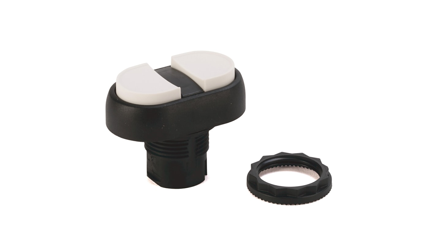 Allen Bradley 800FP Series Grey, Red Momentary Push Button, 22mm Cutout