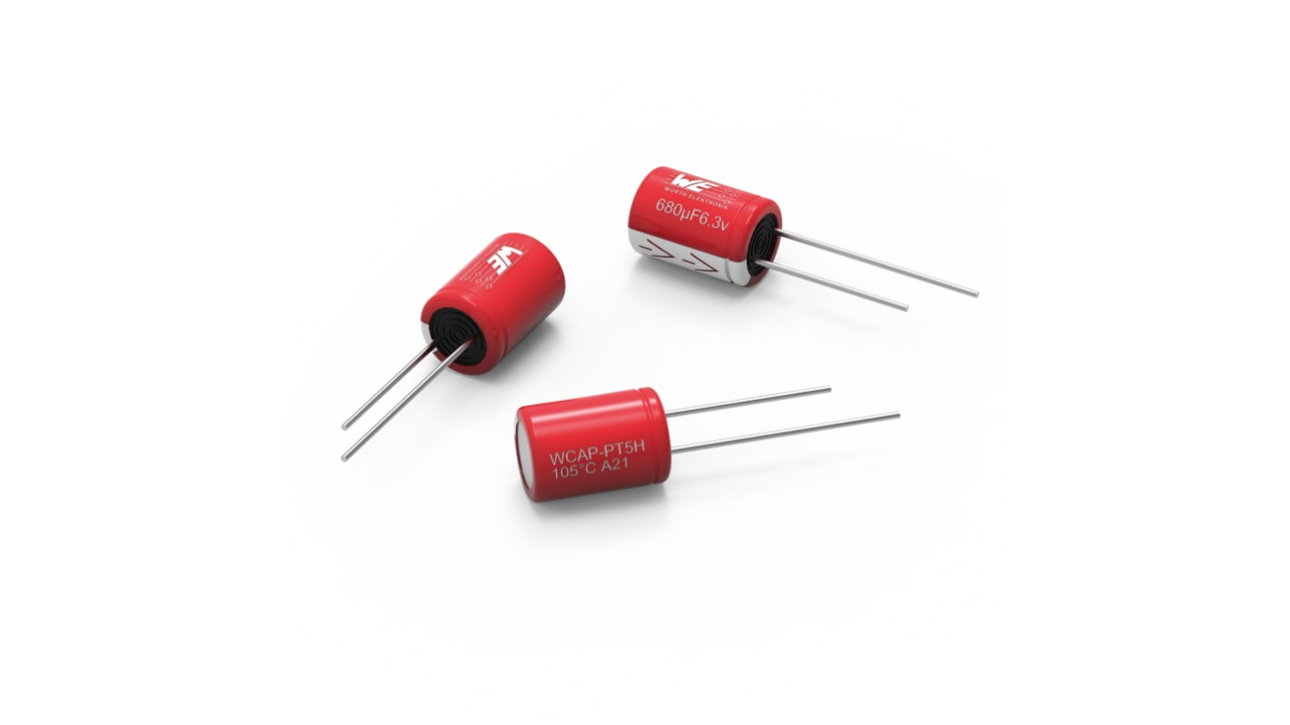 Wurth Elektronik 68μF Surface Mount Polymer Capacitor, 35V dc