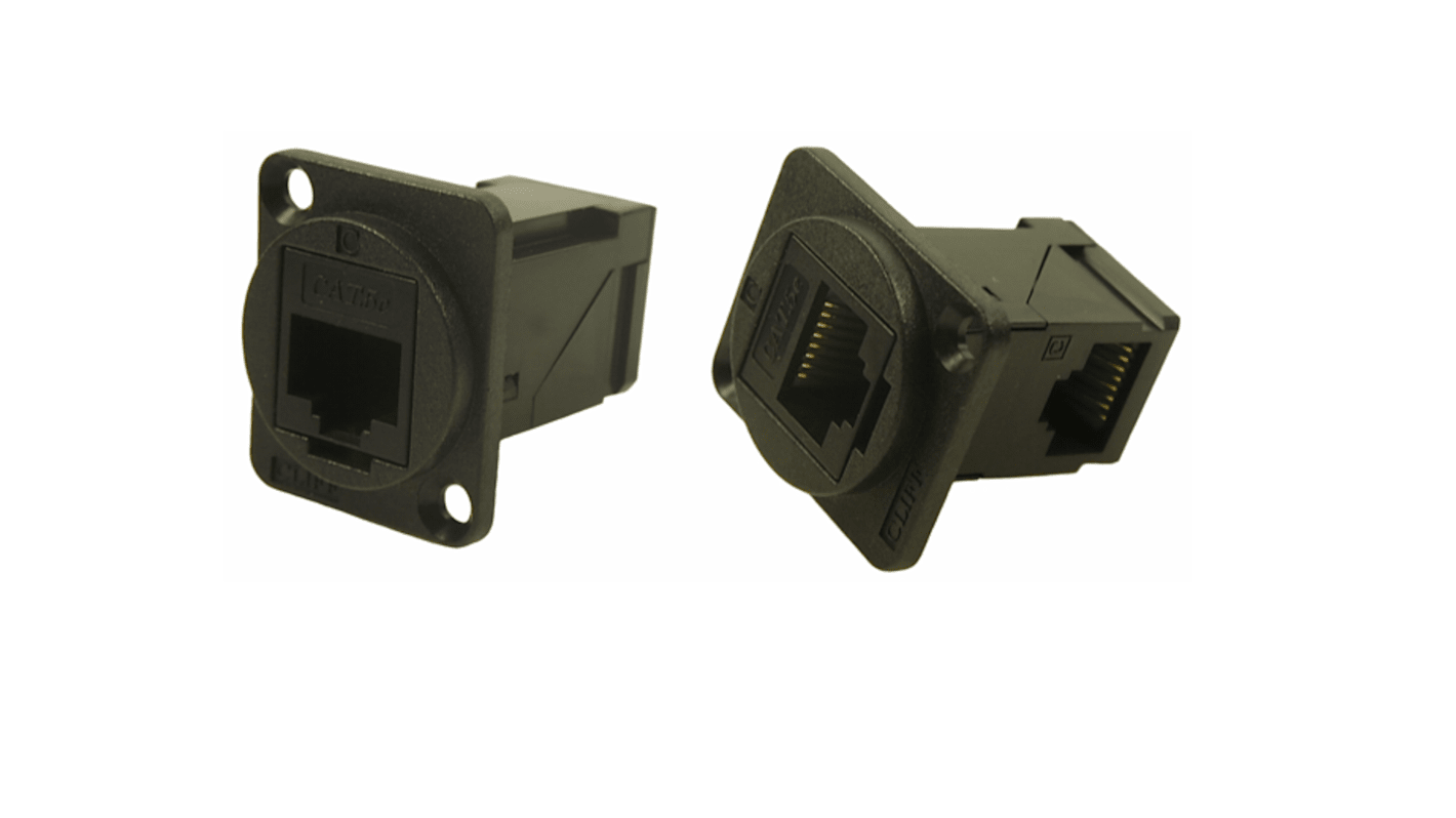 RS PRO RJ45接口, RJ45 母, Cat5e网络, 1端口, 无屏蔽, Φ24mm, 35.3mm长