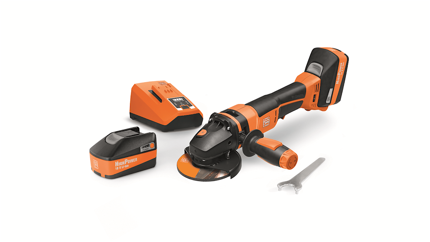 71222062000 FEIN CCG 18 125 BLPD SEC N00 Europe Maroc Mal 125mm Cordless Angle Grinder RS
