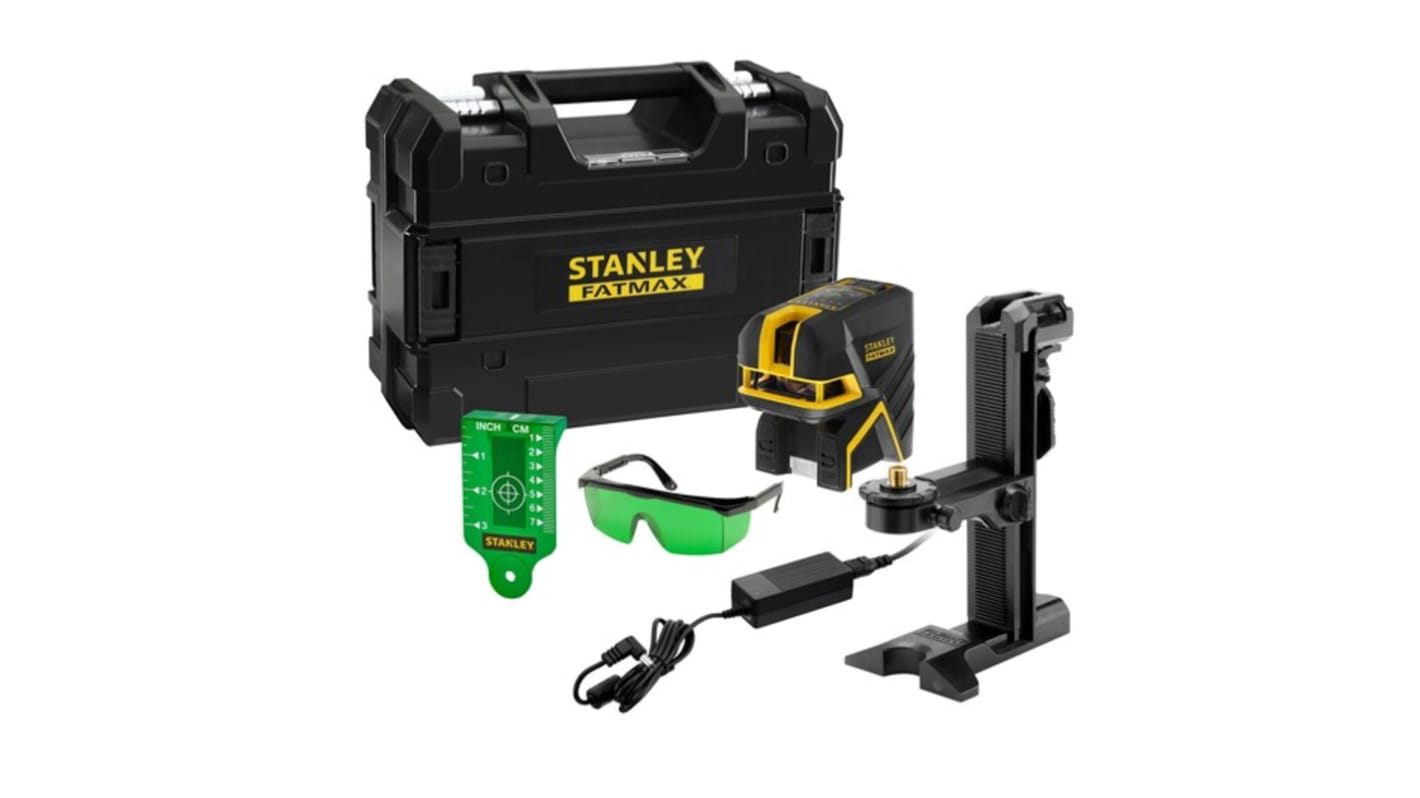 Nivel láser Stanley FatMax, precisíon de nivelación ±3mm, para exterior, Clase 2