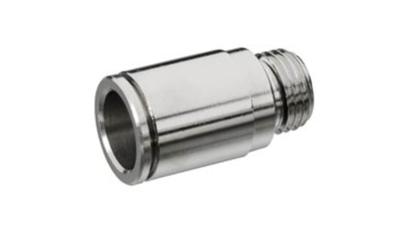 EMERSON – AVENTICS QR2-S-RPN Series Straight Fitting, Push In 6 mm to G 1/4, Threaded Connection Style