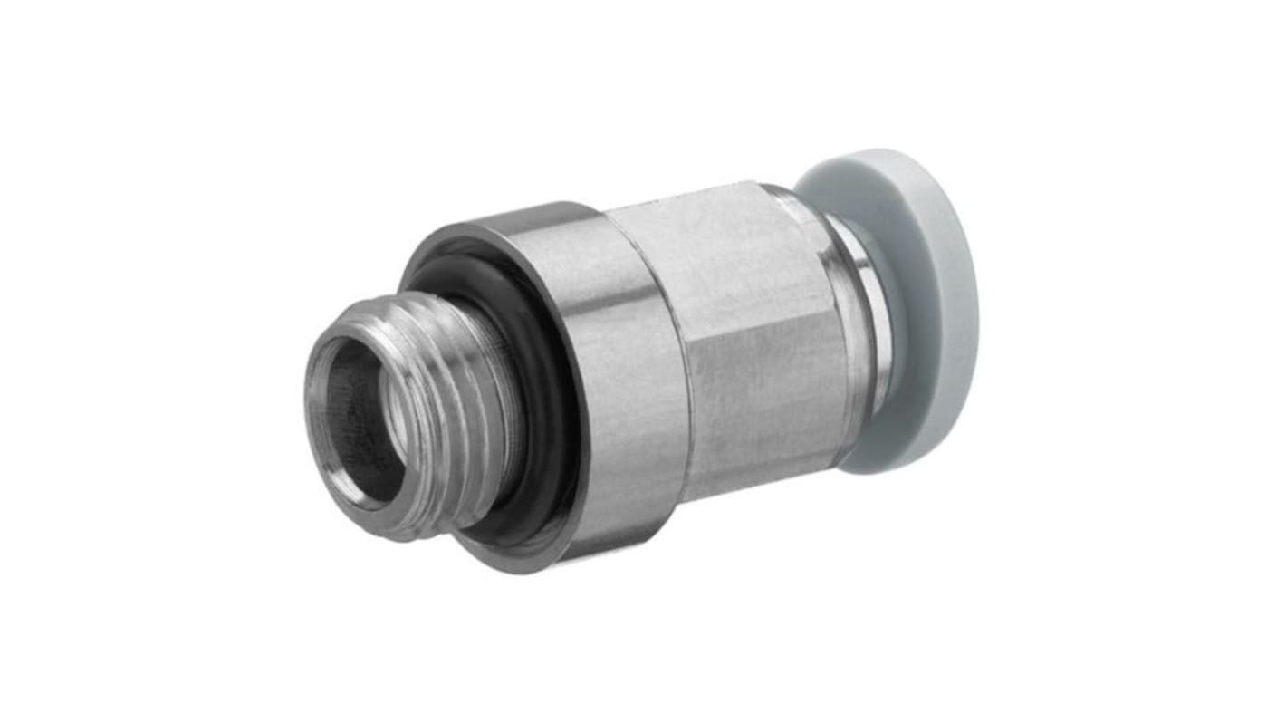 EMERSON – AVENTICS QR1-S-RPN Series Straight Fitting, G 1/8 Male to Push In 4 mm, Threaded Connection Style