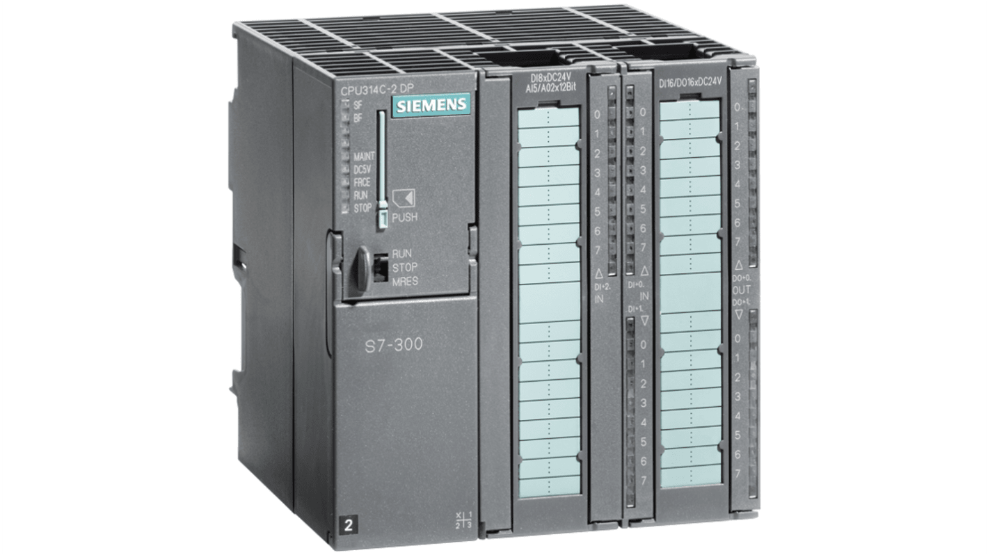 Siemens SIPLUS S7-300 PLC (CPUユニット) 24 入力 16 出力