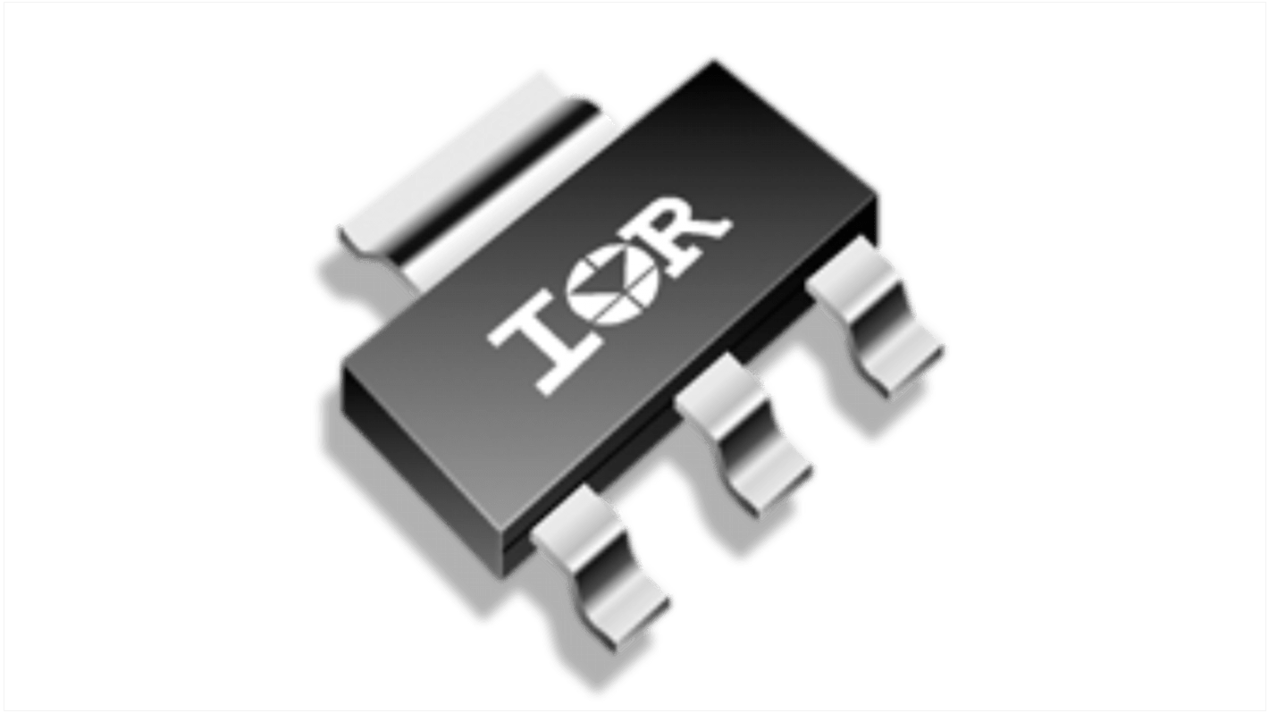 N-Channel MOSFET, 1.6 A, 100 V SOT-223 (TO-261AA) Infineon IRFL4310TRPBF