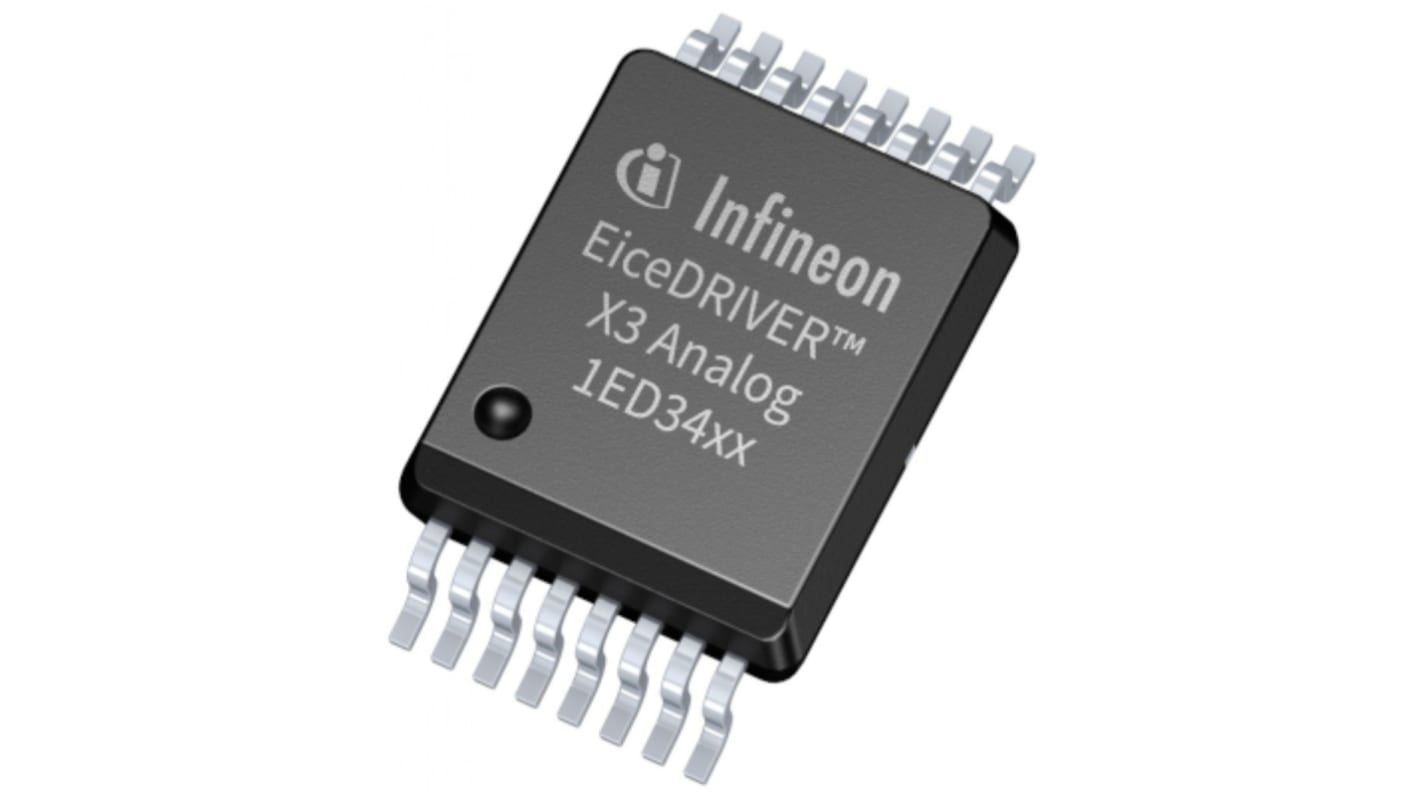 Modulo Driver gate 1ED3461MU12MXUMA1, CMOS, 6 A, 3 → 25V, PG-DSO-16, 16-Pin