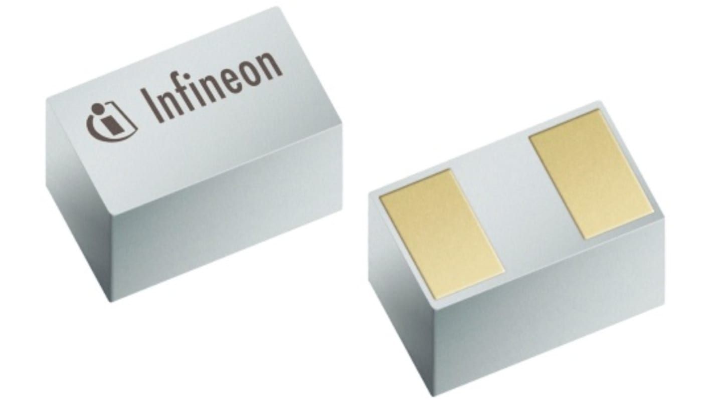 Infineon ESD259B1W0201E6327XTSA1, Bi-Directional ESD Protection Diode, 62.5W, 2-Pin WLL-2