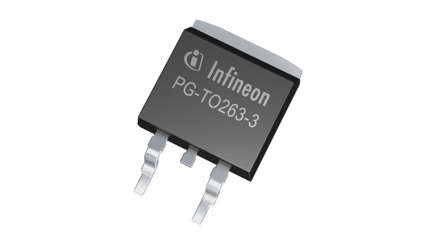 Infineon P沟道MOS管, Vds=40 V, 120 A, PG-TO263-3-2, 贴片安装