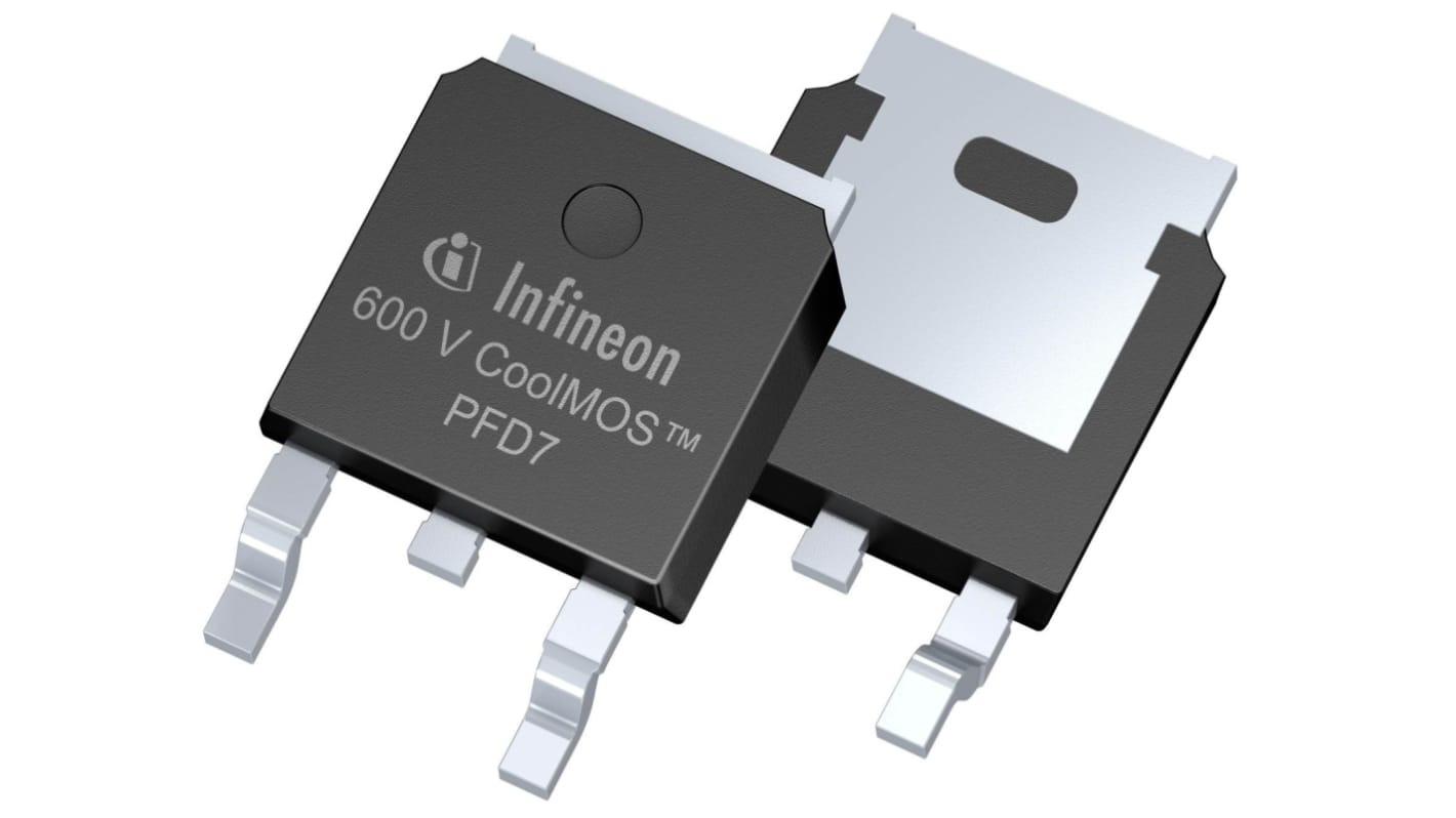 MOSFET, 4.5 A, 650 V PG-TO 252-3 Infineon IPD60R2K0PFD7SAUMA1