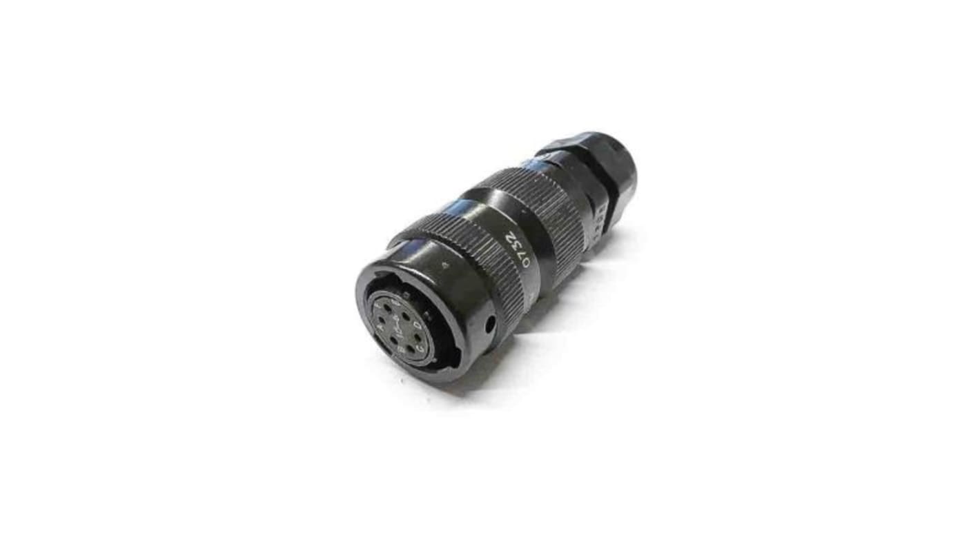 Gefran Circular Connector, 6 Contacts, Cable Mount, Plug