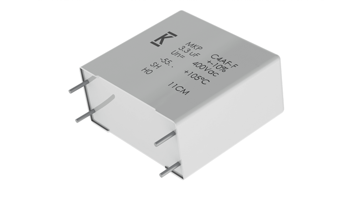 KEMET C4AF Film Capacitor, 350V ac, 10%, 6μF, Through Hole