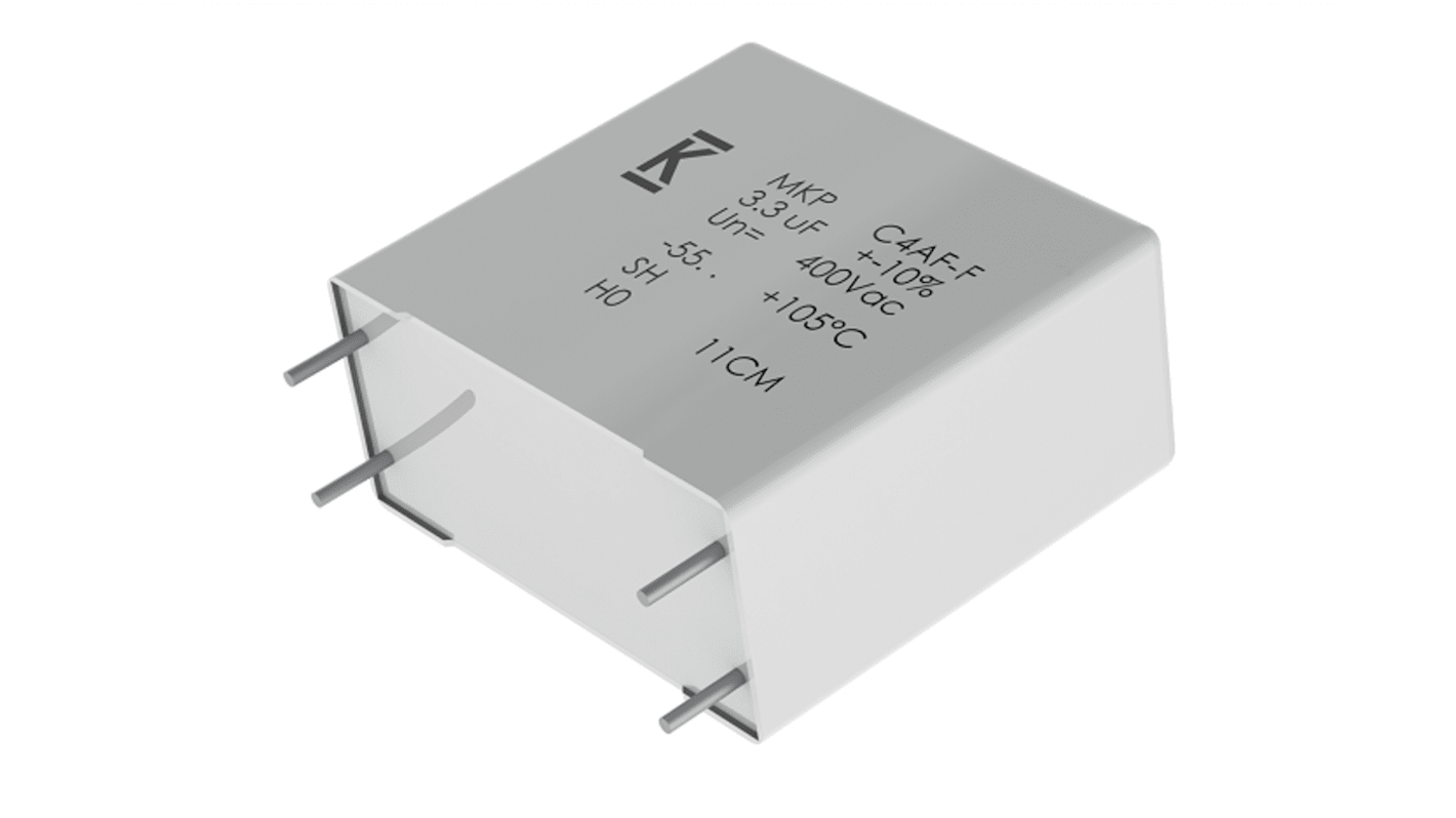 KEMET C4AF Film Capacitor, 350V ac, 10%, 18.5μF, Through Hole