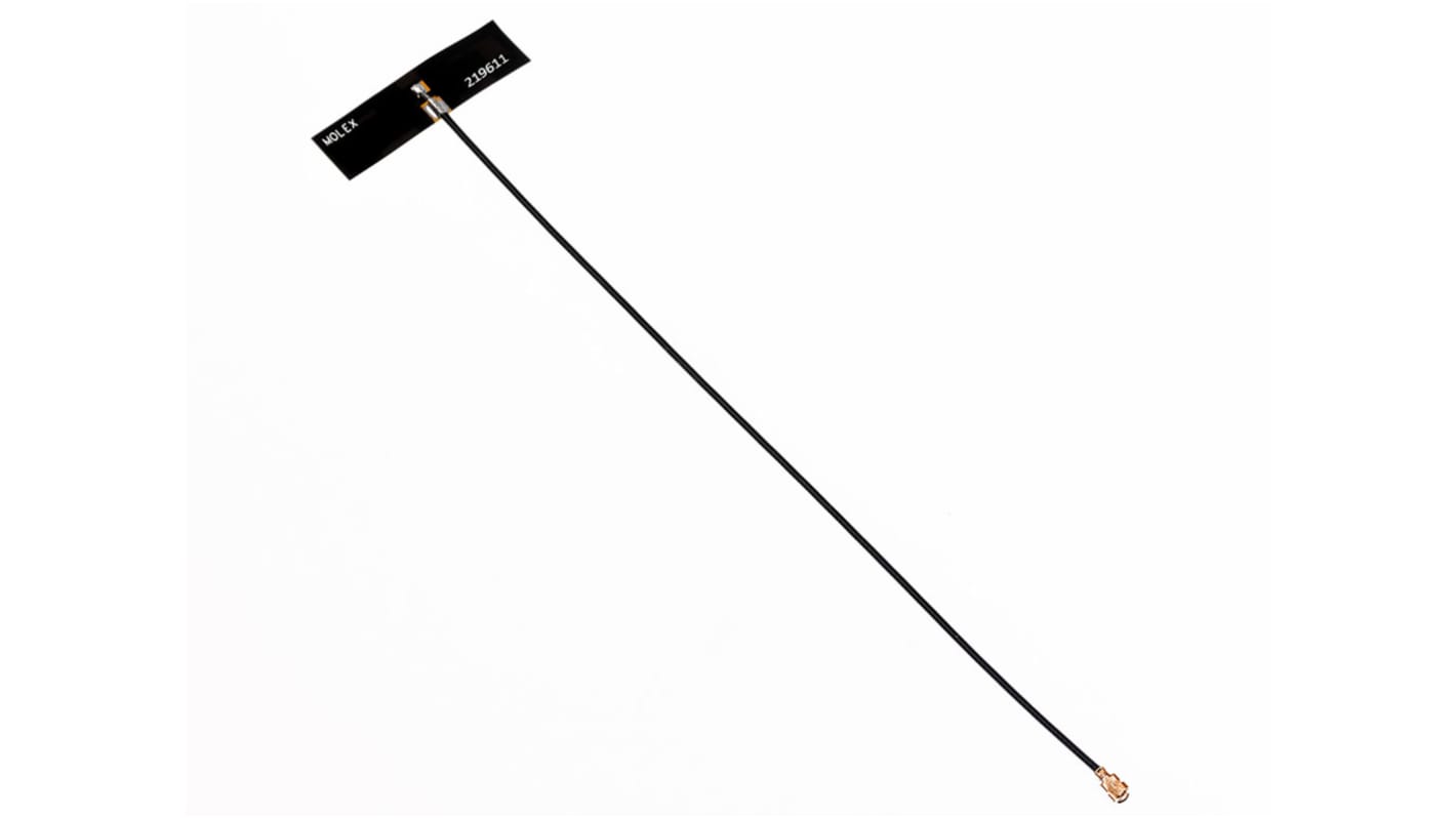 Molex 全向内置WiFi天线, 2.4 → 7.125千兆赫, WiFi, 胶粘安装, 219611系列