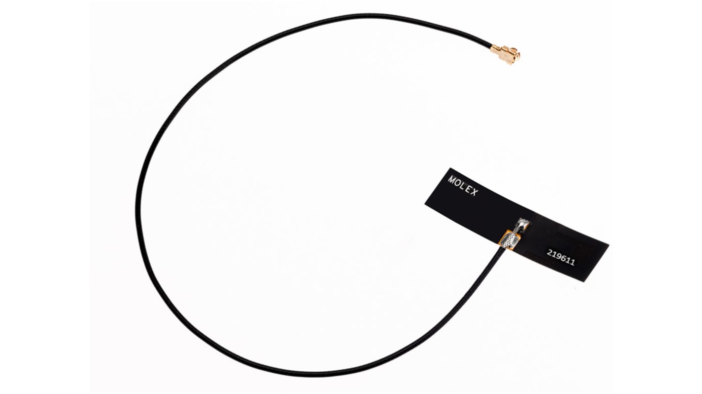 Molex 219611-0200 T-Bar WiFi Antenna with U.FL Connector, WiFi