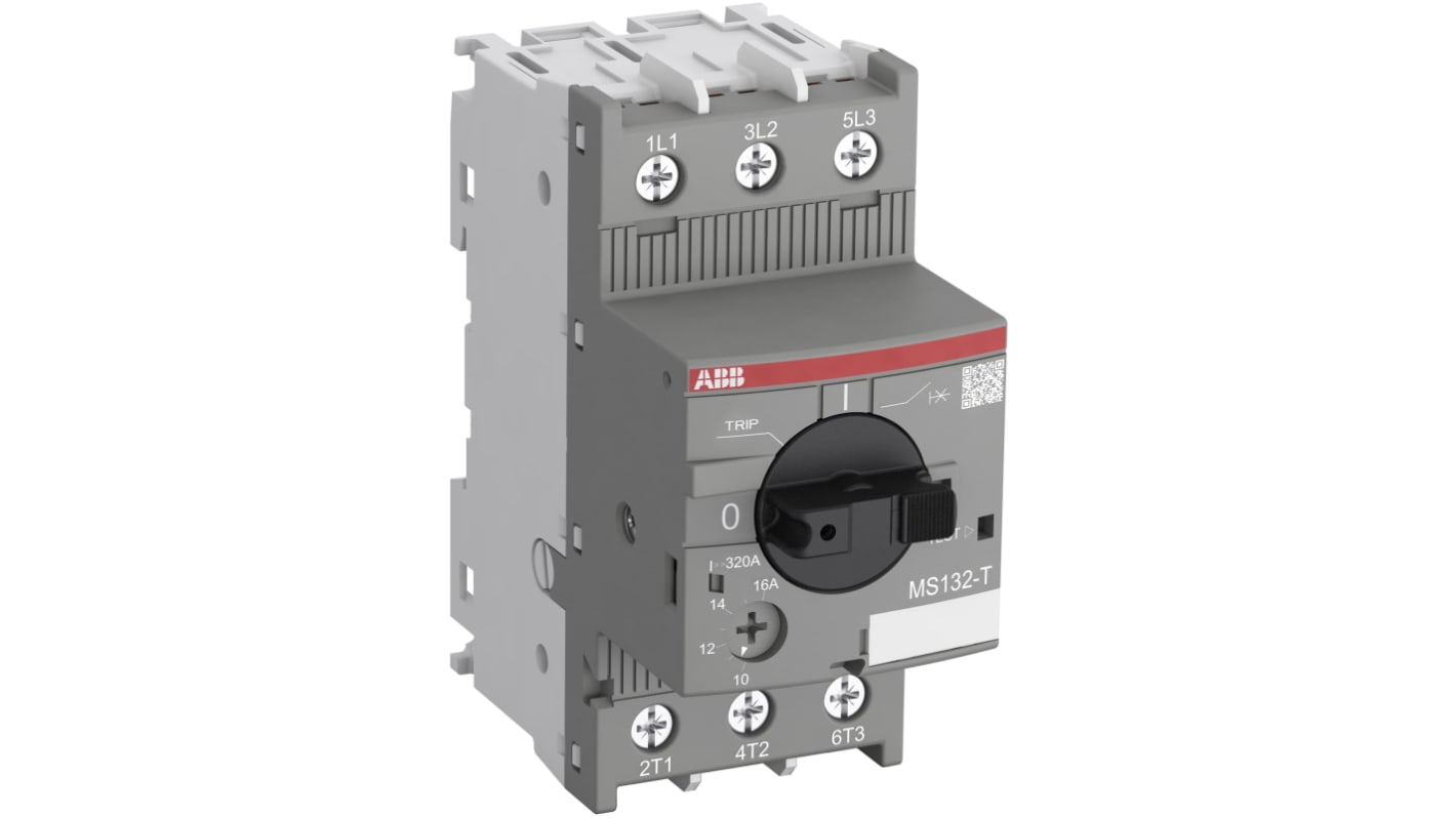 Interruptor automático estrecho ABB MS/MO132, 690 V, 16