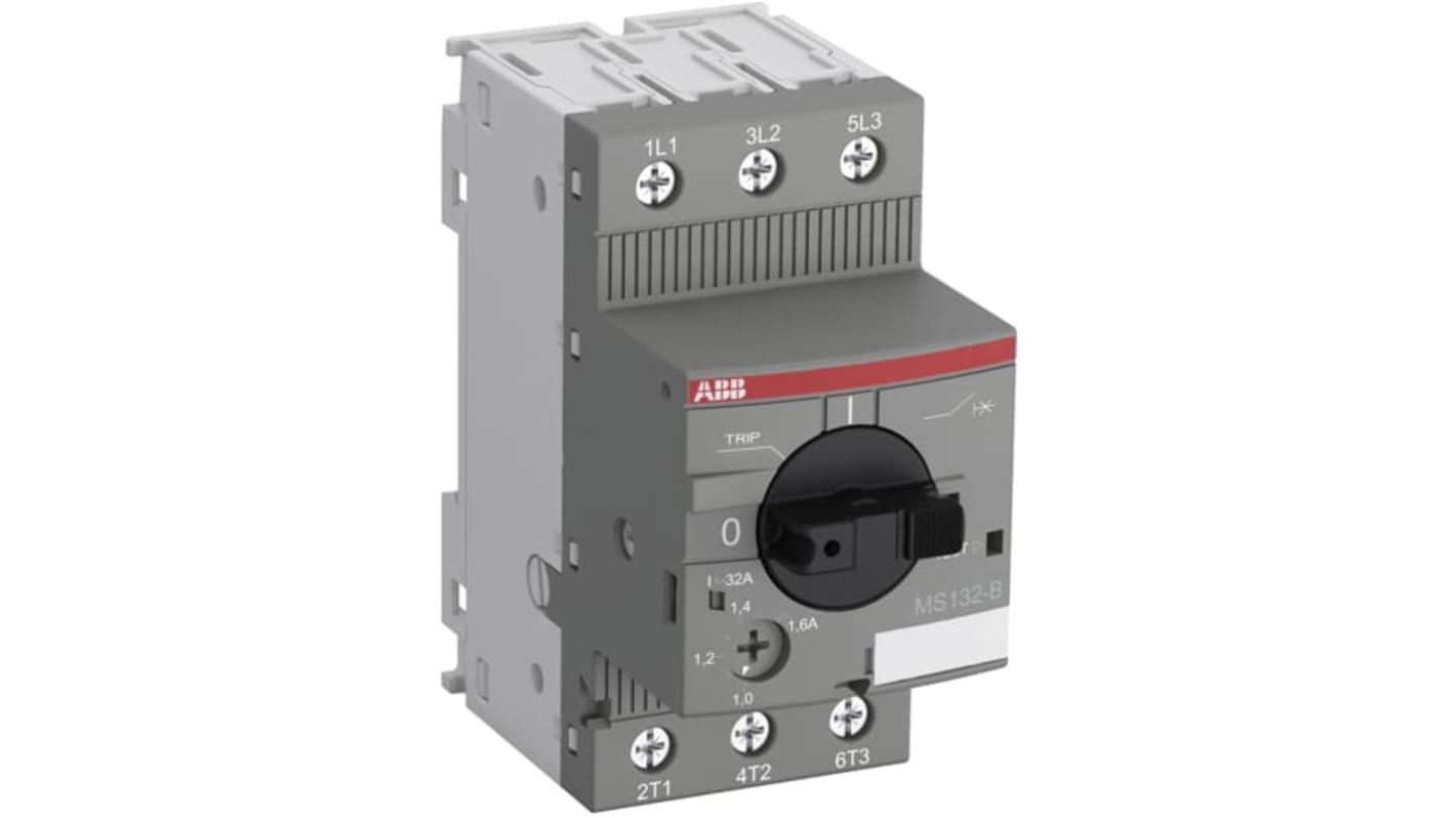 ABB MS/MO132 Motorstarter 3-phasig 2,2 kW, 690 V ac / 6,3 A