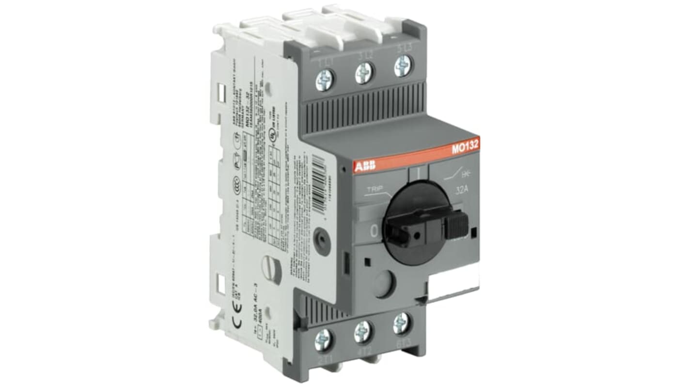 ABB Motor Starter, Manual, 11 kW, 690 V ac, 3 Phase, IP10, IP20