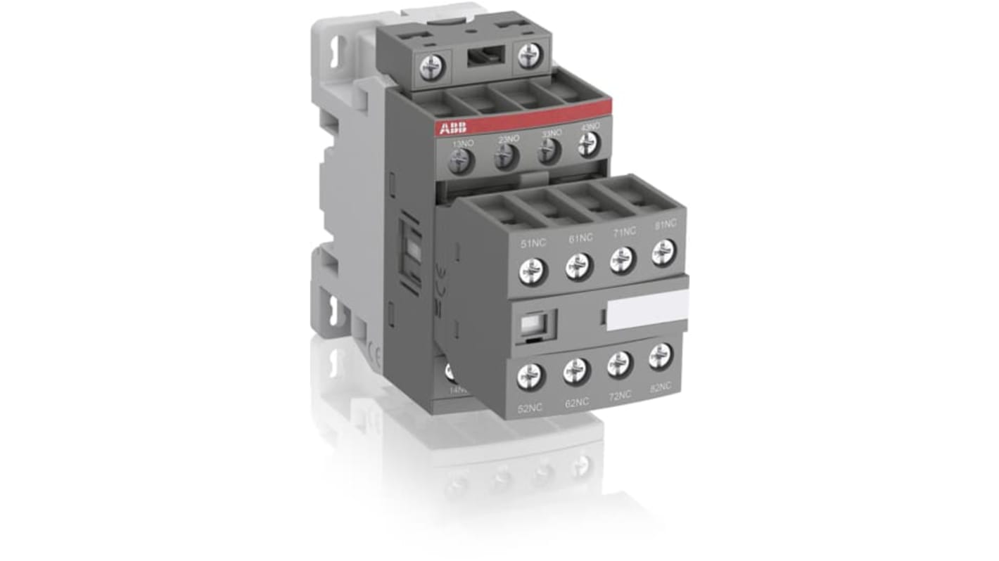 Relé de contactor ABB AF-1, 8 NA, 4 A
