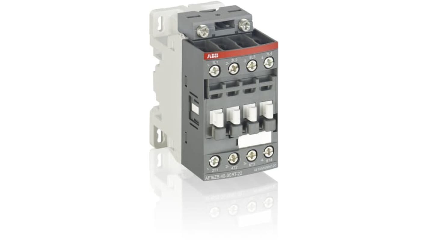 ABB AF-B - 1 1SBL1 Contactor, 20 → 60 V DC Coil, 4-Pole, 5.5 kW, 4 NO