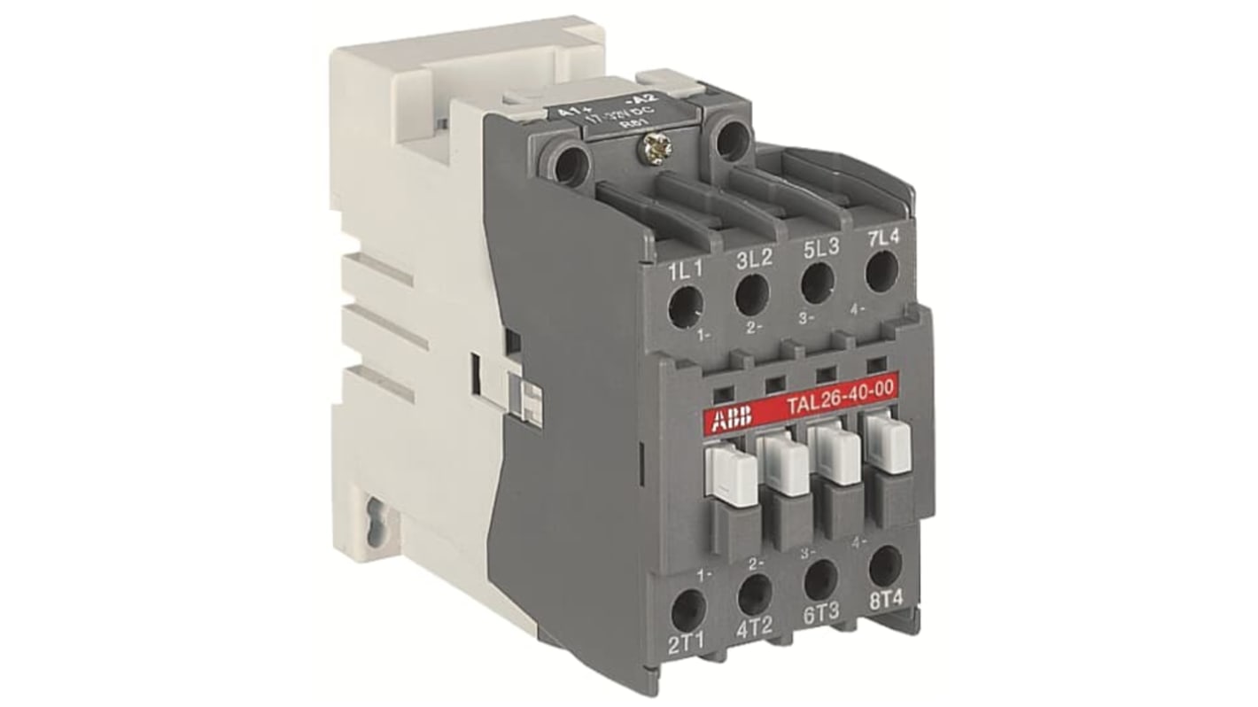 ABB AL-2 1SBL24 Leistungsschütz 17 → 32 V-Spule, 4 -polig 4 Schließer Einbauschutz